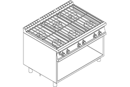 Plynový sporák vodní PCA 912 G