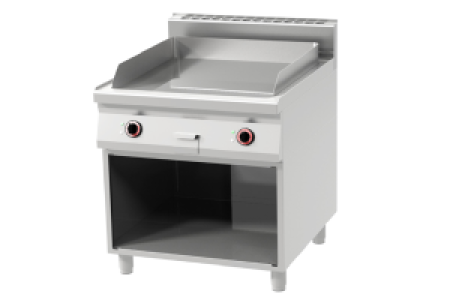 Grilovací deska hladká chrom REDFOX FTH 90/80 E - Grilovací deska 71x65 el. hladká, s pod. 400 V